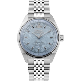 Vivienne Westwood Sydenham Light Blue Dial Stainless Steel Bracelet  Watch