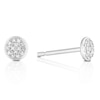 Thumbnail Image 0 of 9ct White Gold Diamond Disc Stud Earrings