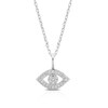 Thumbnail Image 0 of 9ct White Gold Diamond Evil Eye Pendant