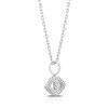 Thumbnail Image 1 of 9ct White Gold Diamond Evil Eye Pendant