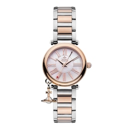 Vivienne Westwood Mother Orb Ladies' Two Tone Bracelet Watch