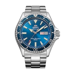 Orient Mako Kamasu Blue Dial Stainless Steel Bracelet Watch
