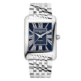 Frederique Constant Classics Carrée Automatic Blue Dial Stainless Steel Bracelet Watch