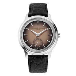 Frederique Constant Classics Moneta Black to Salmon Dial & Leather Strap Limited Edition Watch