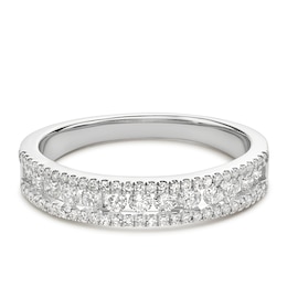 Platinum Round Cut 0.50ct Diamond Ring