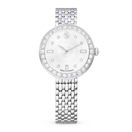Swarovski Matrix Crystal Set Stainless Steel Bracelet Watch