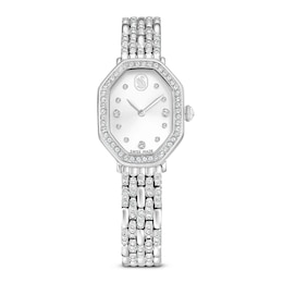 Swarovski Dextera Silver-Tone Octagon Crystal Watch