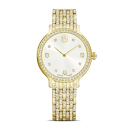 Swarovski Imber Gold Tone Crystal Set Bracelet Watch