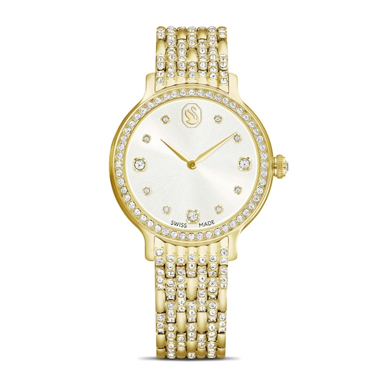 Swarovski Unisex Gold Tone Imber Watch, Swiss Made, Metal Bracelet, Gold-Tone Finish - Image 4