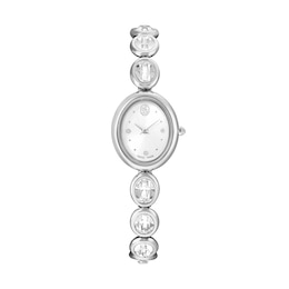 Swarovski Imber Silver-Tone Oval Bracelet Watch