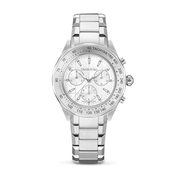 Swarovski Dextera Silver-Tone Chronograph Watch