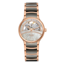 Rado Centrix Open Heart Diamonds Automatic 35mm Mother-of-Pearl Dial Ceramic Watch