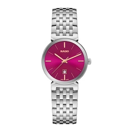 Rado Florence 30mm Pink Dial Stainless Steel Bracelet Watch