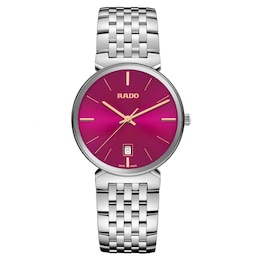 Rado Florence 38mm Pink Dial Stainless Steel Bracelet Watch