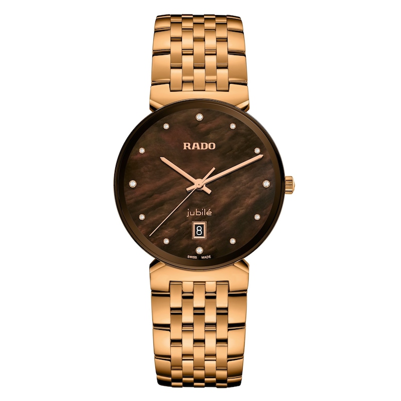 Main Image 1 of Rado Florence Diamonds 38mm Rose Gold-Tone Bracelet Watch