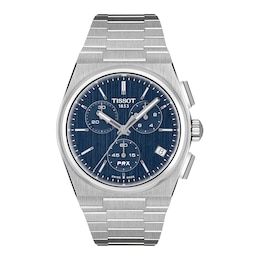 Tissot PRX 41mm Chronograph Blue Dial Stainless Steel Bracelet Watch