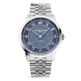 Frederique Constant Classics Premiere Cloud Blue Dial & Stainless Steel Bracelet Watch