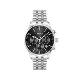 BOSS Avery Black Dial Stainless Steel Bracelet Watch