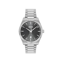 BOSS Cheswick Grey Dial Stainless Steel Bracelet Watch