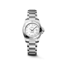 Longines HydroConquest 30mm Mother of Pearl Stainless Steel Watch