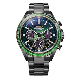 Citizen Attesa Satellite Wave GPS Green Dial Black & Super Titanium Limited Edition Watch