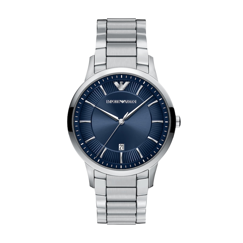 Main Image 1 of Emporio Armani Archetipo Date 43mm Blue Dial Stainless Steel Bracelet Watch