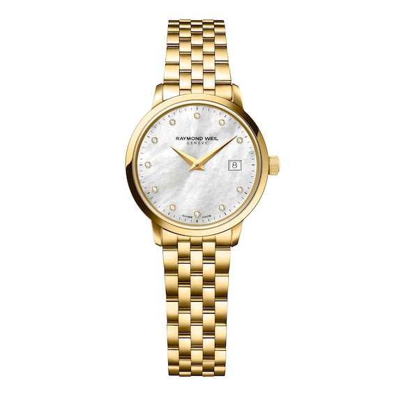 Raymond Weil Toccata Ladies’ Gold-Plated Bracelet Watch