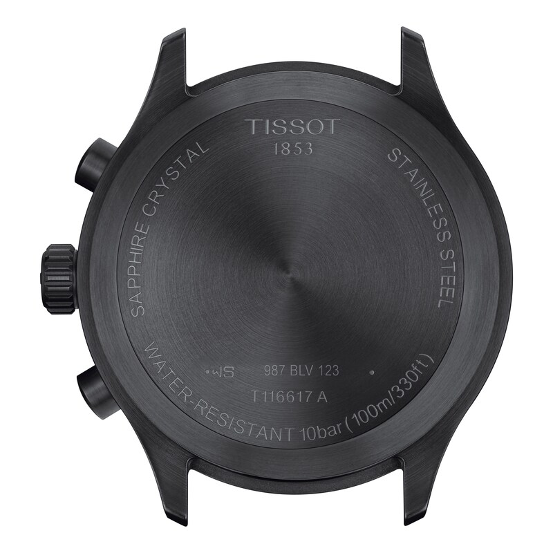 Tissot Chrono XL Vintage Men's Black Leather Strap Watch