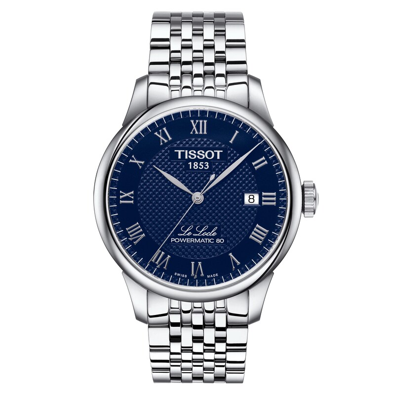 Tissot Le Locle Blue Dial Men's Stainless Steel Bracelet Watch