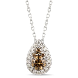 Le Vian 14ct White Gold 0.45ct Chocolate Diamond Pendant