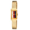 Thumbnail Image 0 of Gucci G-Frame Yellow Gold-Tone Mesh Bracelet Watch