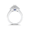 Thumbnail Image 2 of Vera Wang Platinum 1.18ct Total Diamond Emerald Cut Ring