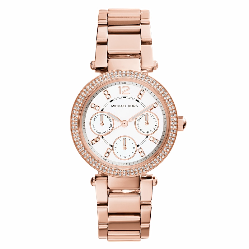 Main Image 1 of Michael Kors Mini Parker Rose Gold-Tone Bracelet Watch