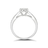 Thumbnail Image 2 of 9ct White Gold 0.50ct Diamond Halo Cluster Ring