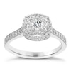 Thumbnail Image 0 of 9ct White Gold 0.50ct Total Diamond Double Halo Ring