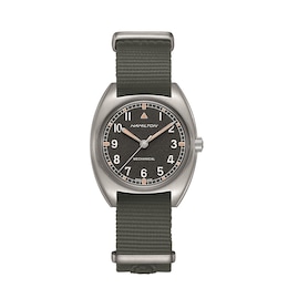 Hamilton Khaki Pilot Pioneer Mechanical Men's Strap Watch