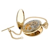 Thumbnail Image 1 of Jean Pierre Men's Gold-Plated Skeleton Pocket Watch