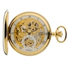 Thumbnail Image 2 of Jean Pierre Men's Gold-Plated Skeleton Pocket Watch