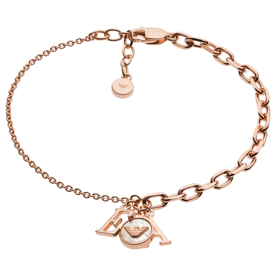 Emporio Armani Ladies’ Rose Gold Tone Bracelet