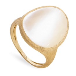 Marco Bicego Lunaria 18ct Gold Mother Of Pearl Ring