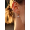 Thumbnail Image 1 of CARAT* LONDON 9ct White Gold Stone Set Round Drop Earrings