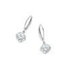 Thumbnail Image 1 of CARAT* LONDON 9ct White Gold Stone Set Round Drop Earrings