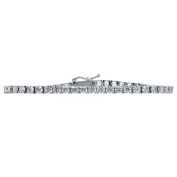 CARAT* LONDON Sterling Silver 7 Stone Set Tennis Bracelet