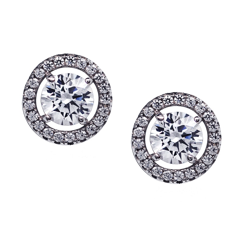 CARAT* LONDON Sterling Silver Stone Set Stud Earrings