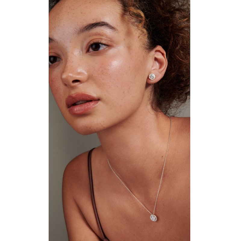 Main Image 4 of CARAT* LONDON Sterling Silver Stone Set Stud Earrings