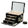 Thumbnail Image 2 of WOLF Zoe Large Forest Green Velvet Jewellery Box