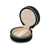 Thumbnail Image 2 of WOLF Zoe Forest Green Velvet Round Zip Jewellery Travel Case