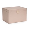 Thumbnail Image 1 of WOLF Palermo Rose Gold Leather Large Jewellery Box