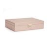 Thumbnail Image 1 of WOLF Palermo Rose Gold Leather Medium Jewellery Box