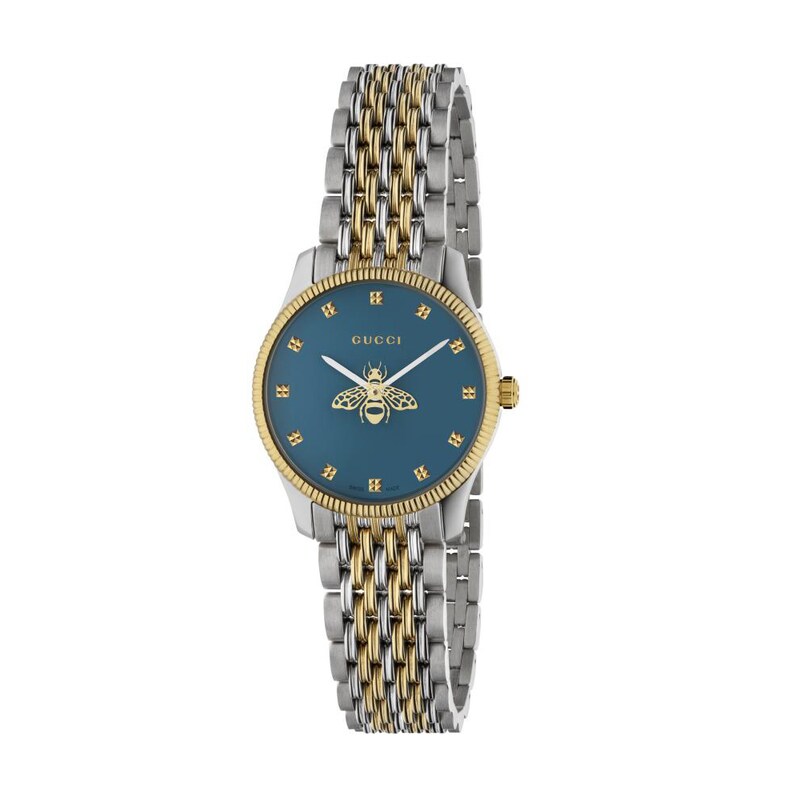 Gucci G-Timeless Ladies' Two Tone Bracelet Watch